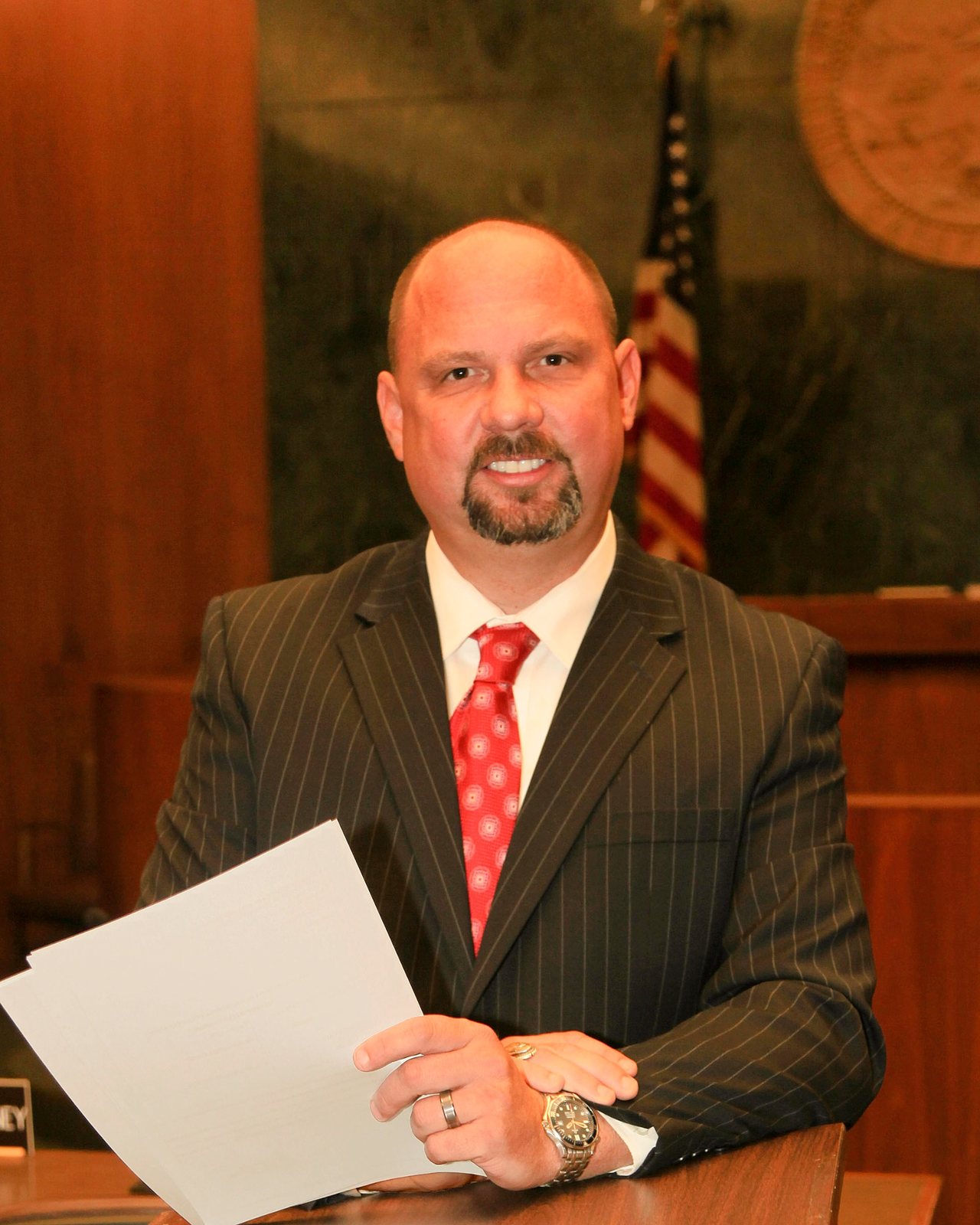 Criminal defense trial attorney Mark Anthony Raimondo in court