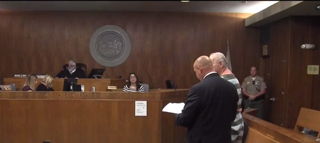 Attorney Mark Anthony Raimondo appearing in court during a sentencing hearing